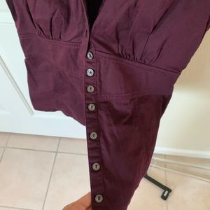 Banana Republic button shirt/ top purple